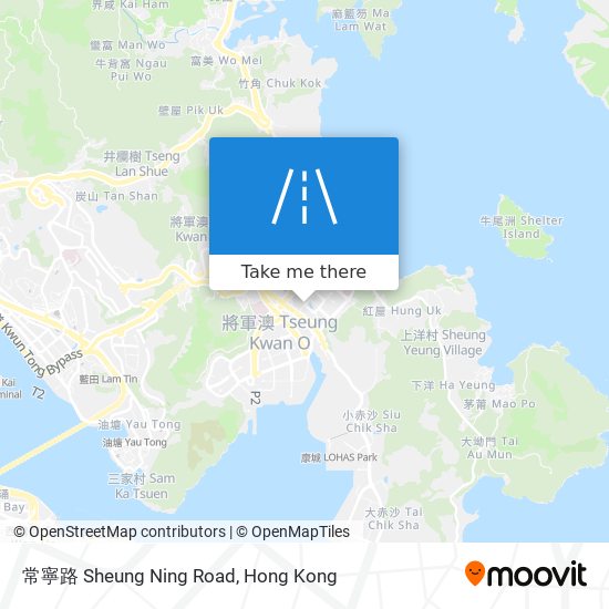 常寧路 Sheung Ning Road map