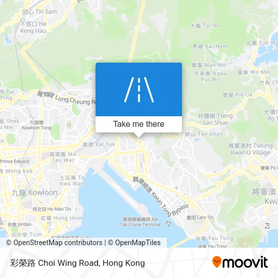 彩榮路 Choi Wing Road map