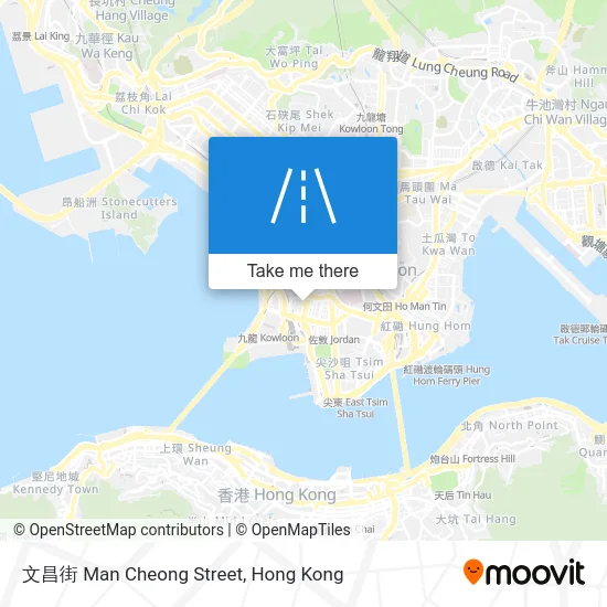 文昌街 Man Cheong Street map