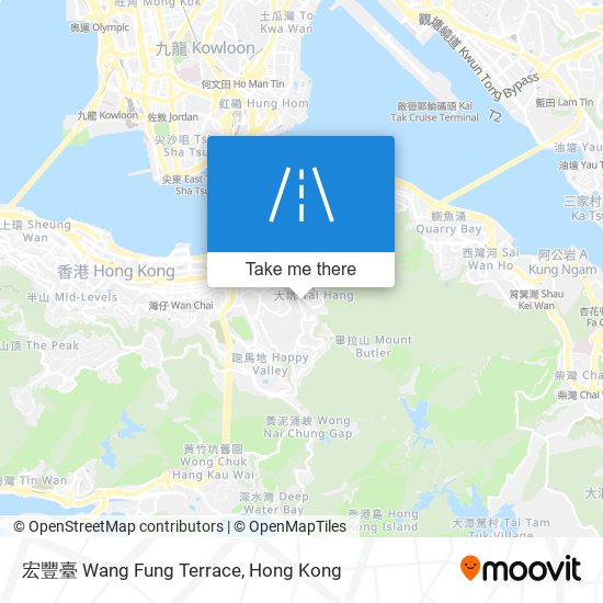 宏豐臺 Wang Fung Terrace map