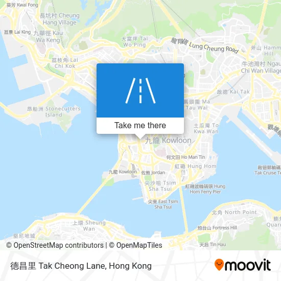 德昌里 Tak Cheong Lane map