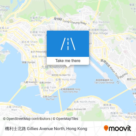 機利士北路 Gillies Avenue North map