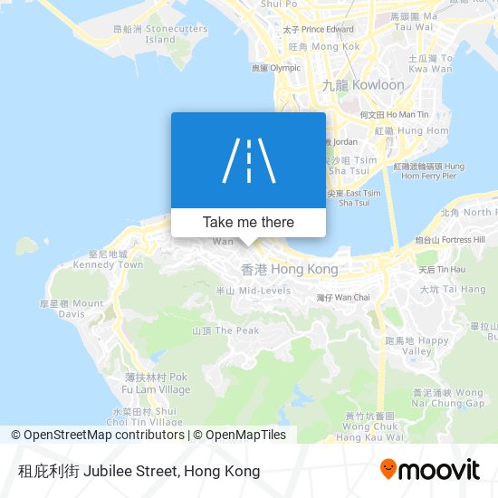 租庇利街 Jubilee Street map