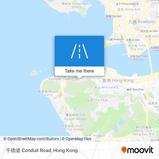 干德道 Conduit Road地圖