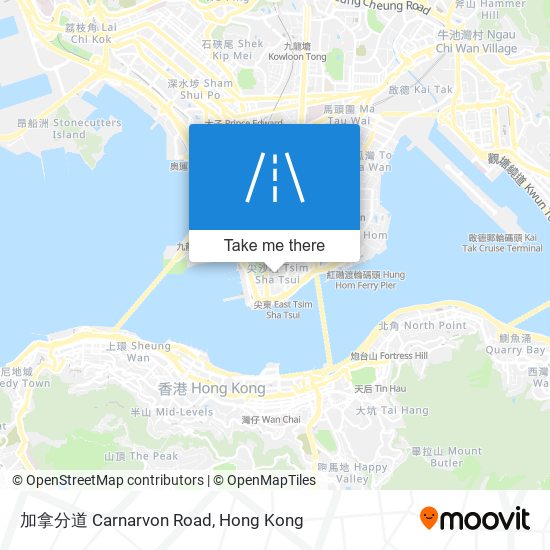 加拿分道 Carnarvon Road map