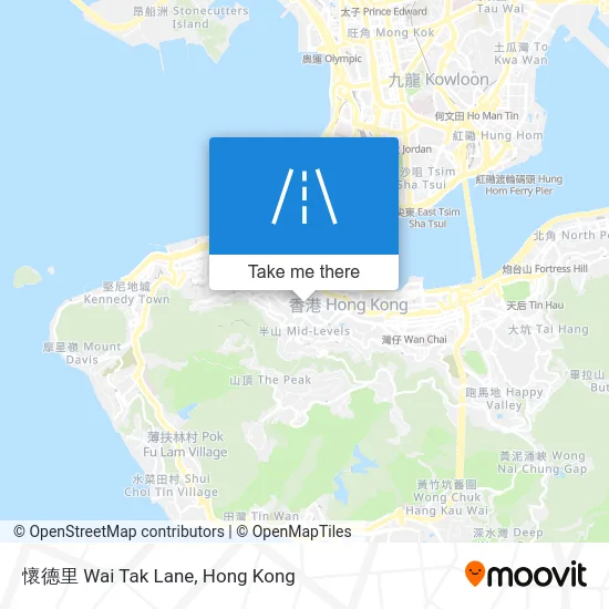 懷德里 Wai Tak Lane map