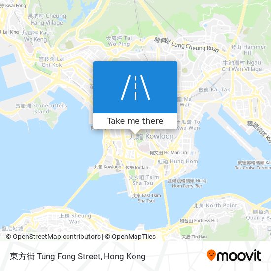東方街 Tung Fong Street map