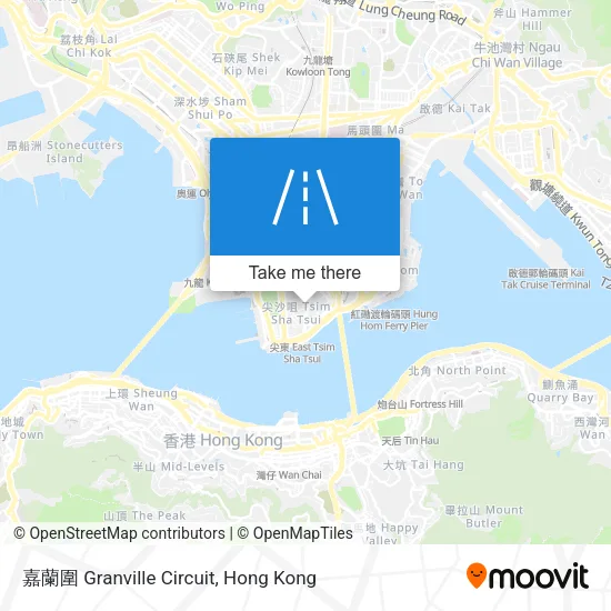 嘉蘭圍 Granville Circuit map