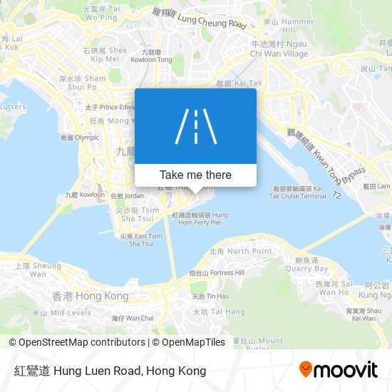 紅鸞道 Hung Luen Road map