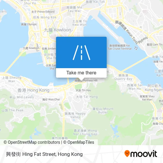 興發街 Hing Fat Street map