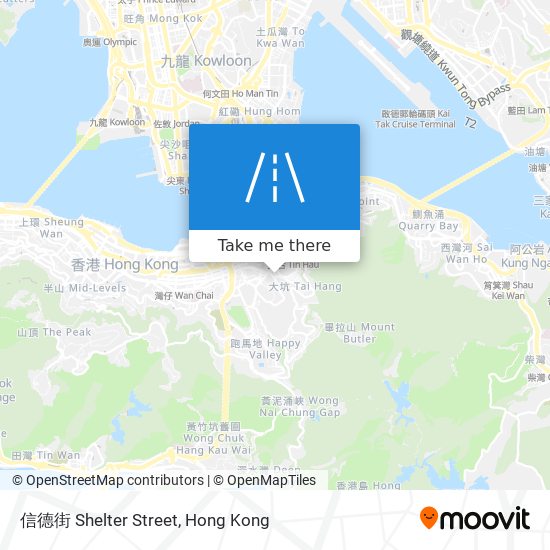 信德街 Shelter Street map