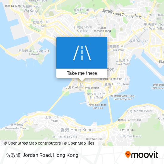 佐敦道 Jordan Road map