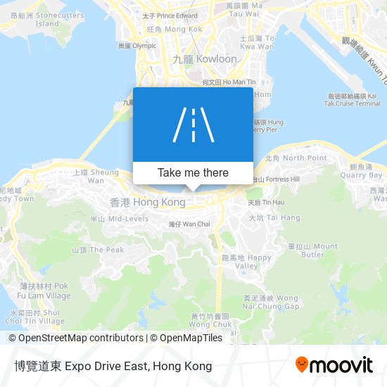 博覽道東 Expo Drive East map
