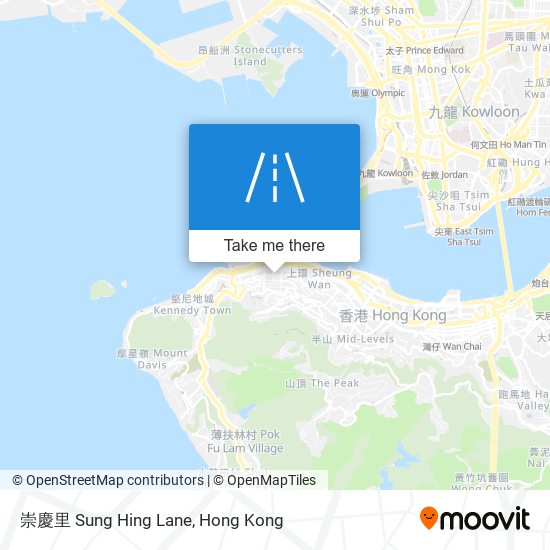 崇慶里 Sung Hing Lane map