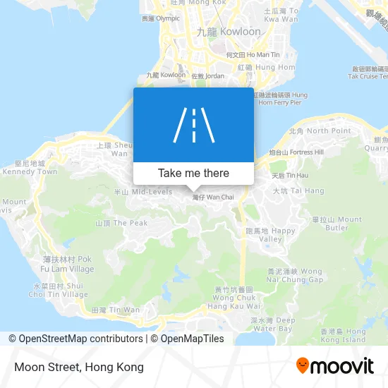 Moon Street map