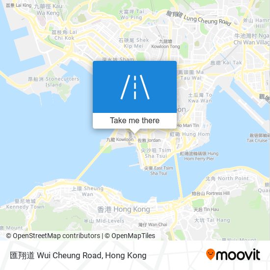 匯翔道 Wui Cheung Road map