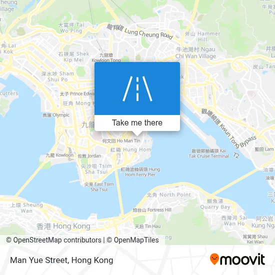民裕街 Man Yue Street map