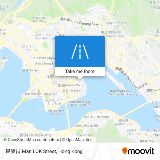 民樂街 Man LOK Street map