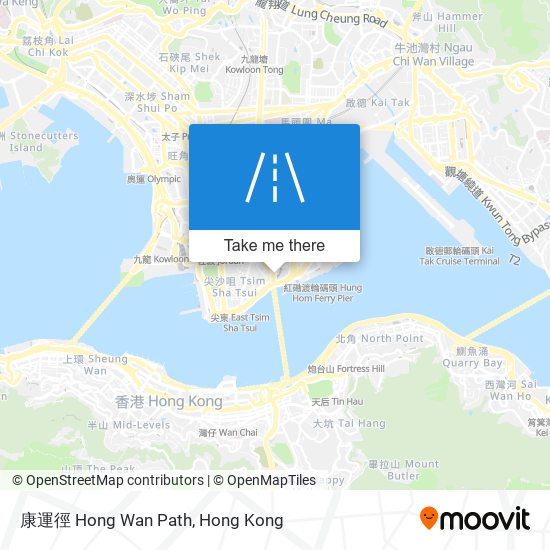 康運徑 Hong Wan Path map