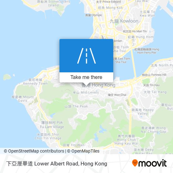 下亞厘畢道 Lower Albert Road map