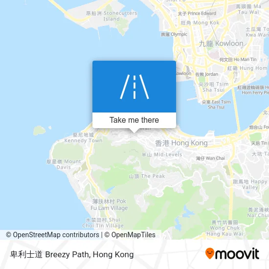 卑利士道 Breezy Path map