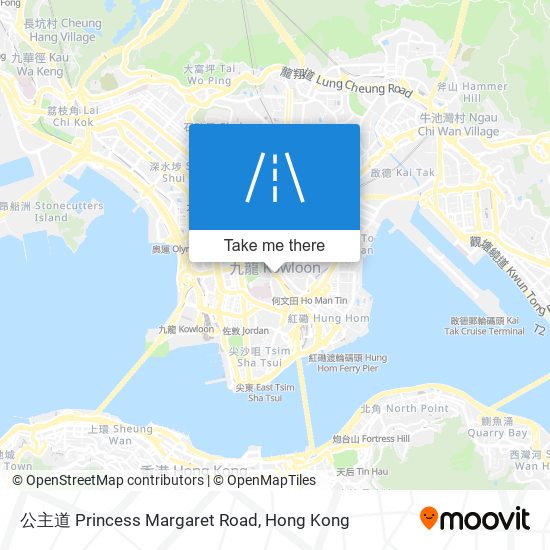 公主道 Princess Margaret Road map