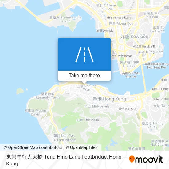 東興里行人天橋 Tung Hing Lane Footbridge map