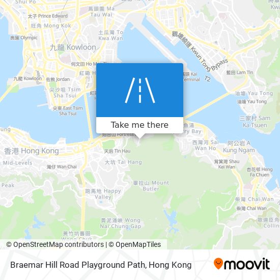 Braemar Hill Road Playground Path map