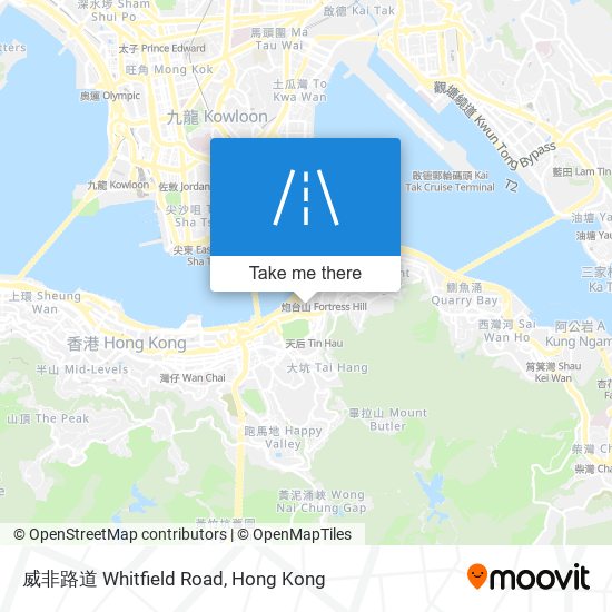 威非路道 Whitfield Road map