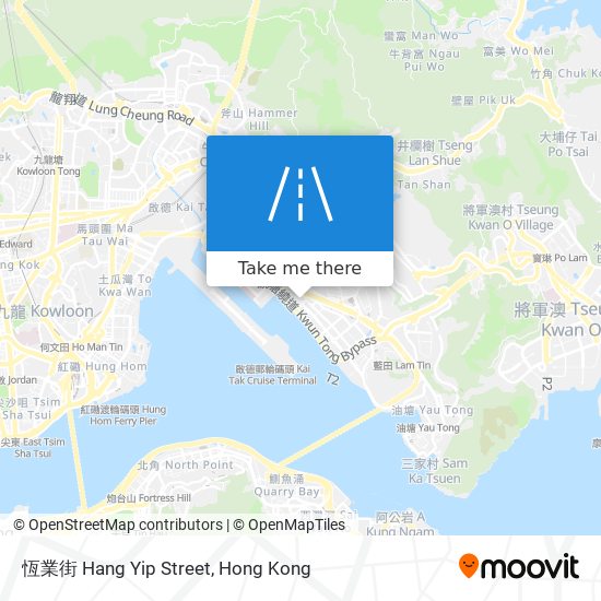 恆業街 Hang Yip Street map