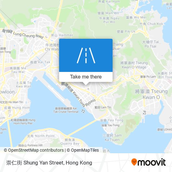 崇仁街 Shung Yan Street map