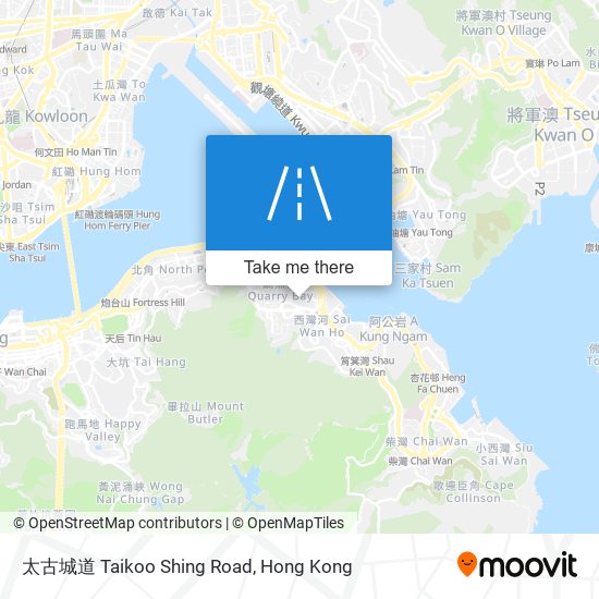 太古城道 Taikoo Shing Road map