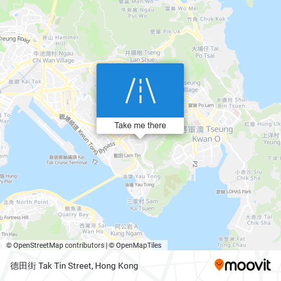 德田街 Tak Tin Street map