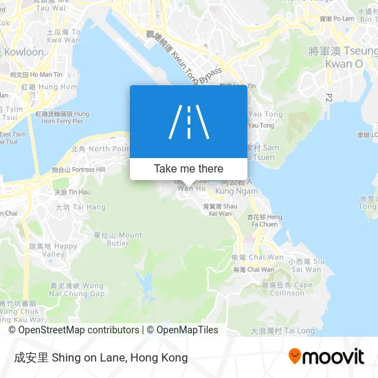 成安里 Shing on Lane map