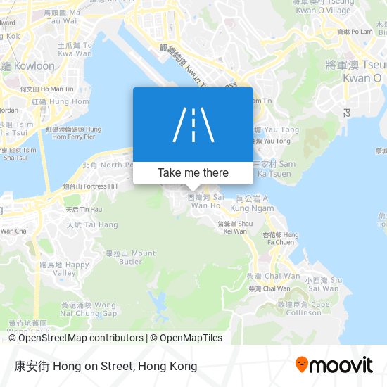 康安街 Hong on Street map
