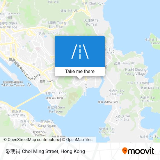 彩明街 Choi Ming Street map