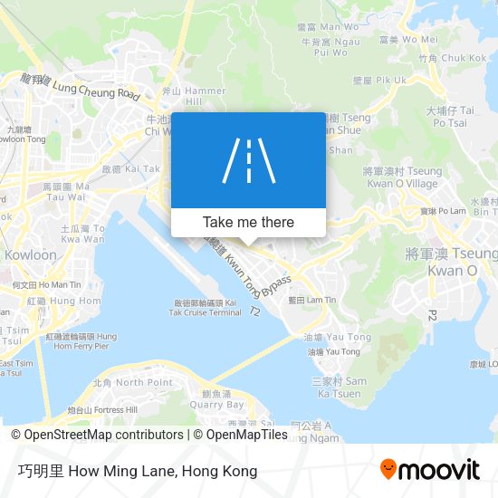 巧明里 How Ming Lane map