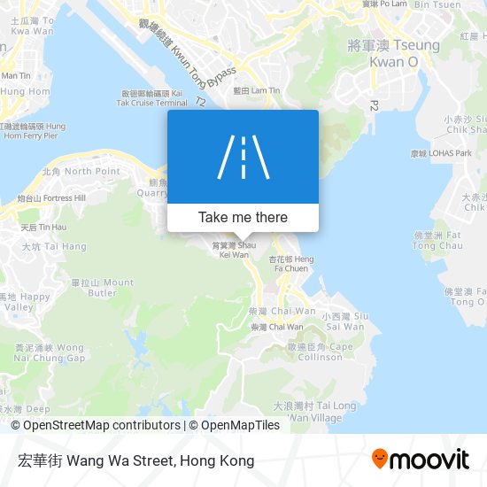 宏華街 Wang Wa Street map