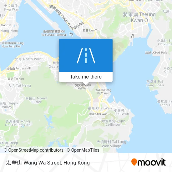 宏華街 Wang Wa Street map