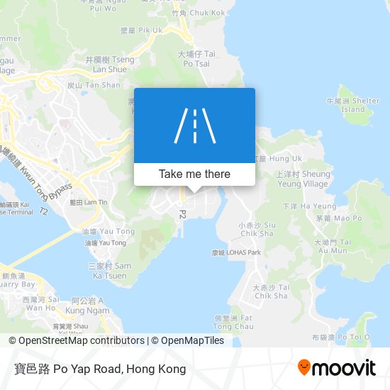 寶邑路 Po Yap Road map