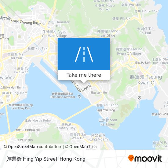 興業街 Hing Yip Street map