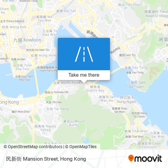 民新街 Mansion Street map