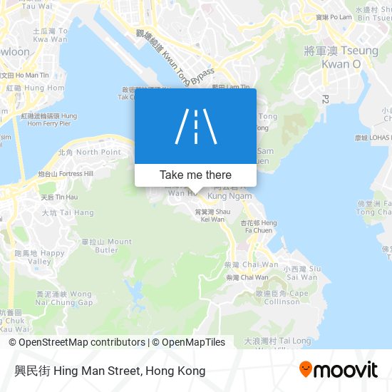 興民街 Hing Man Street map