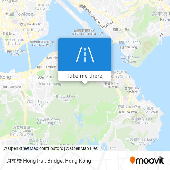 康柏橋 Hong Pak Bridge map