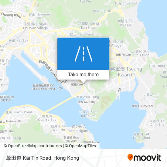 啟田道 Kai Tin Road map