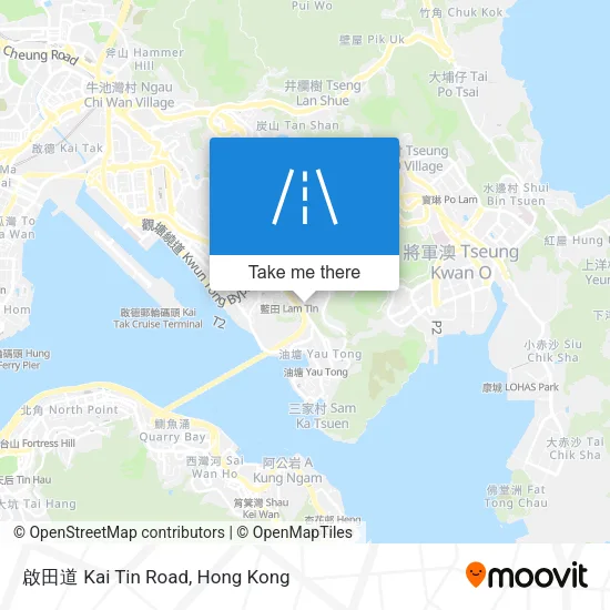 啟田道 Kai Tin Road map