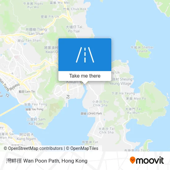 灣畔徑 Wan Poon Path map