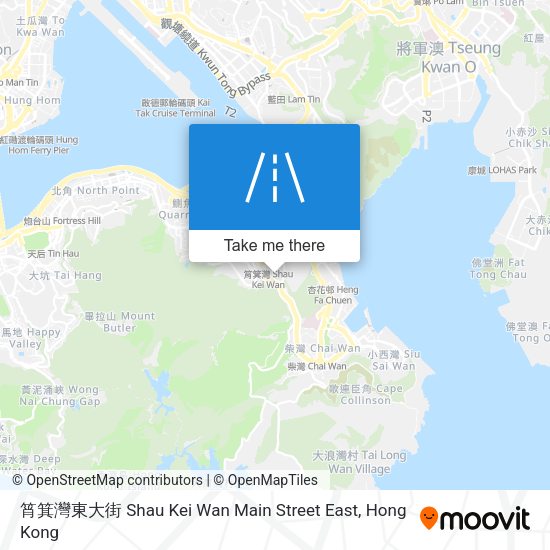 筲箕灣東大街 Shau Kei Wan Main Street East地圖