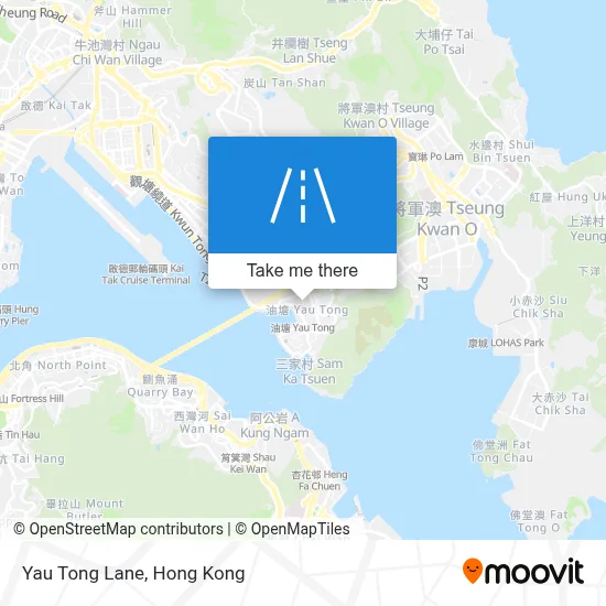 Yau Tong Lane map
