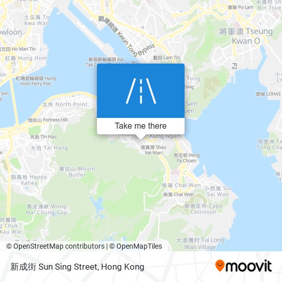 新成街 Sun Sing Street map